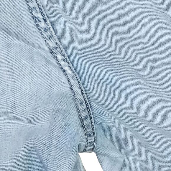 Parker Smith Light Wash Denim Relaxed Straight Jeans Women's Size 32W High Rise - Picture 6 of 8